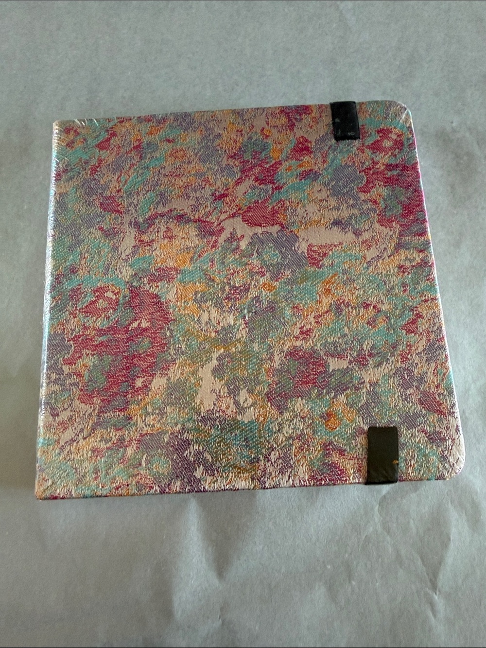 Abstract Multicolor Hardcover Notebook - Pink, Teal & Gold